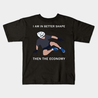 Joe Biden Falling Off His Bike Kids T-Shirt